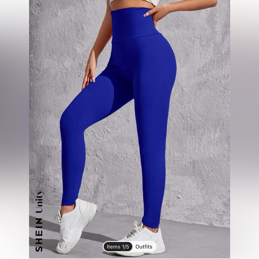Blue leggings